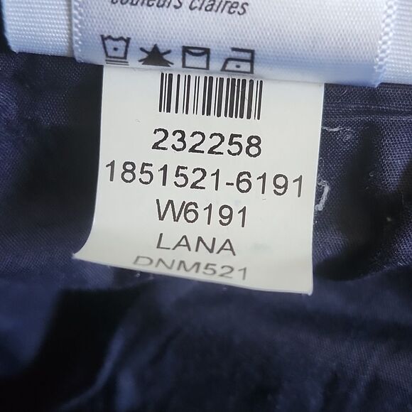 Paige Hoxton Straight Lana Navy Blue Wash Denim Jeans, Size 30 - Picture 10 of 11